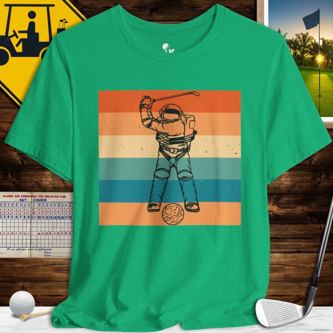 Astronaut Golfer T-Shirt